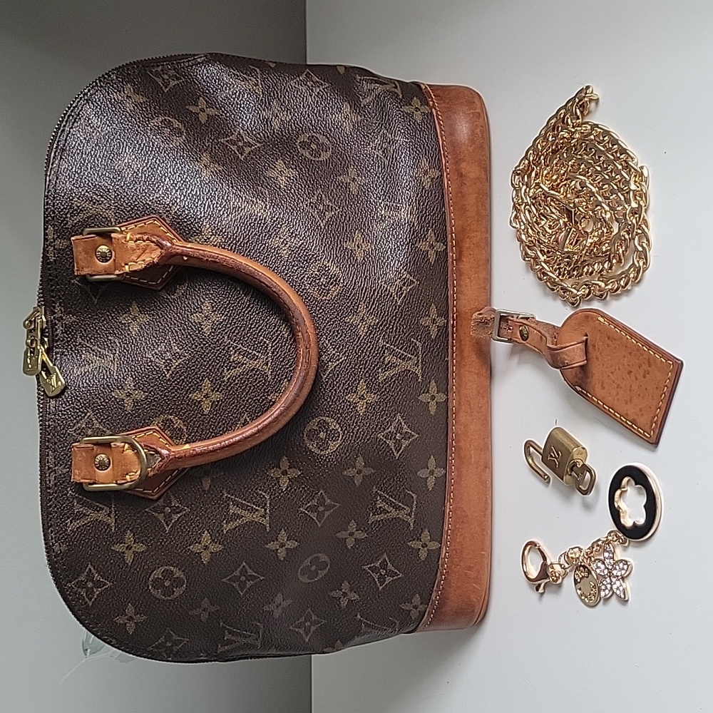 🔥RARE🔥Auth Louis Vuitton Alma PM*Vintage 1995*Discontinued-Lock Key Luggage!